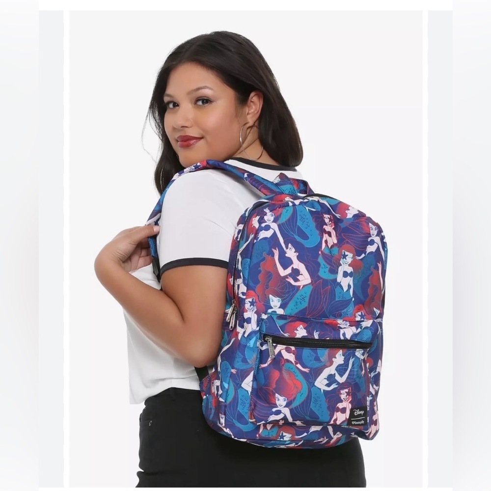 LOUNGEFLY Disney The Little Mermaid Jewel Tone Backpack